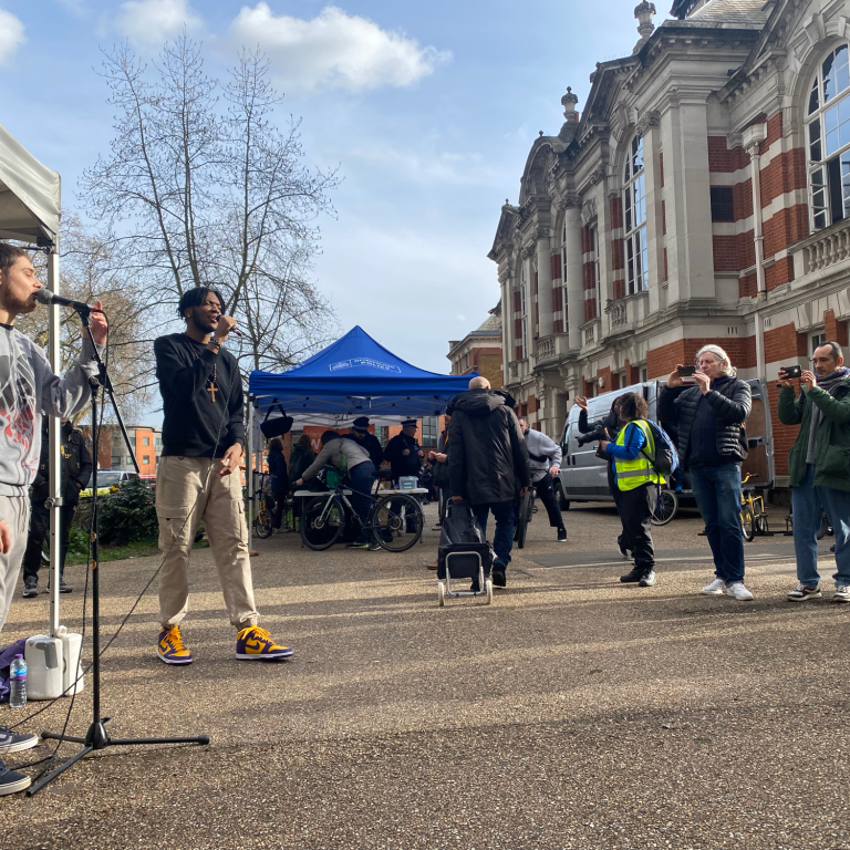 Performers at the Tottenham Winter Festival - young people